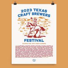2023 Texas Craft Brewers Festival poster