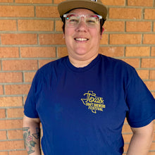 Festival Sign Tee (Navy & Gold)