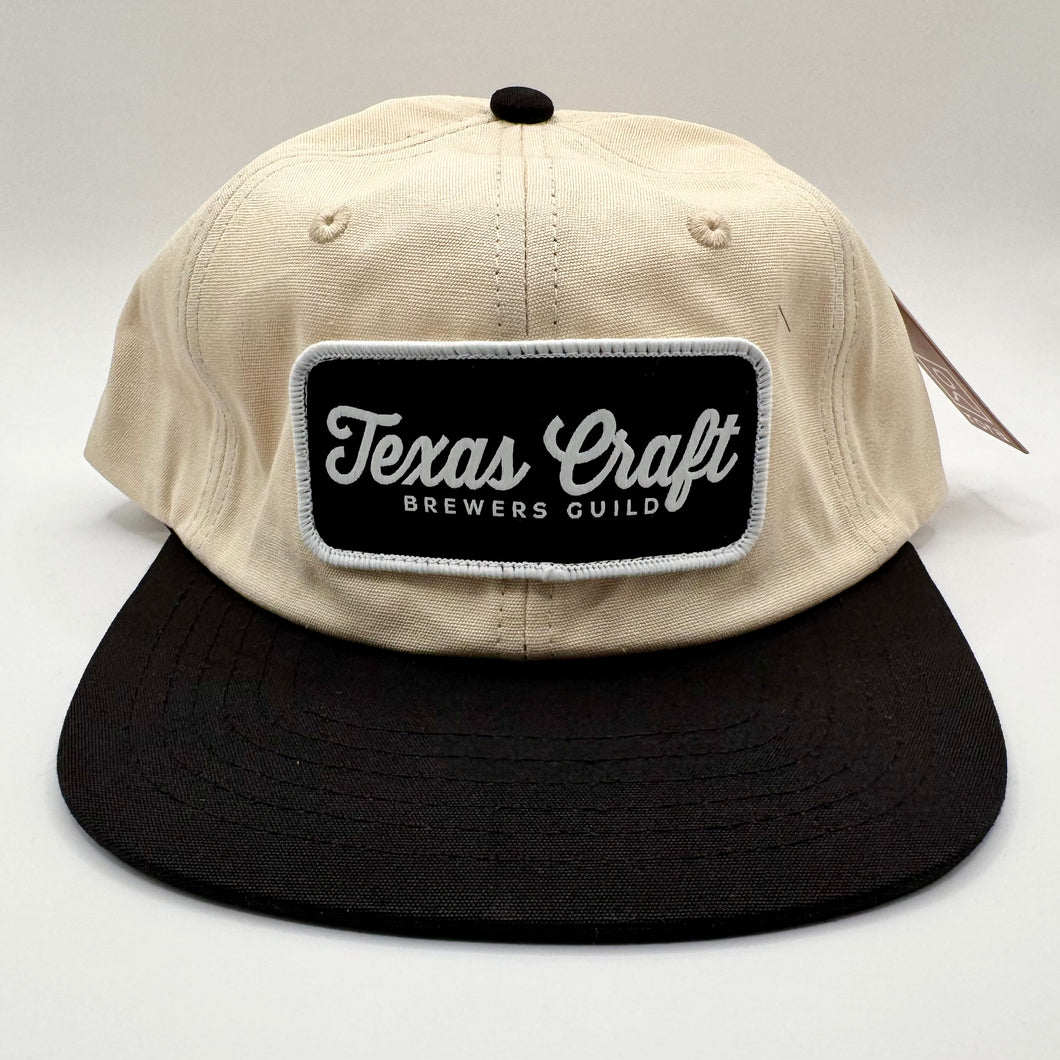 Black & Cream Contrast Cap