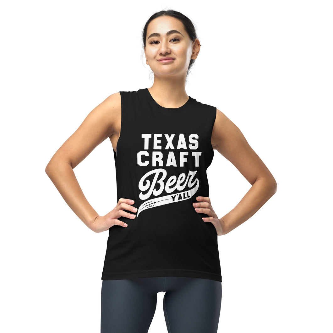 Texas Craft Beer Y'all Unisex Muscle Shirt