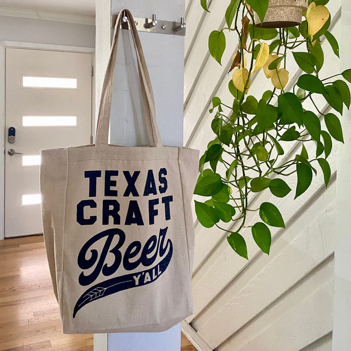 Texas Craft Beer Y'all Tote Bag