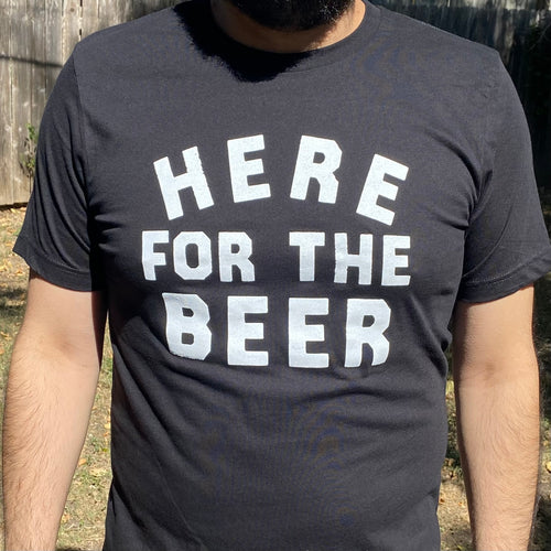 Here for the Beer Tee (Black)
